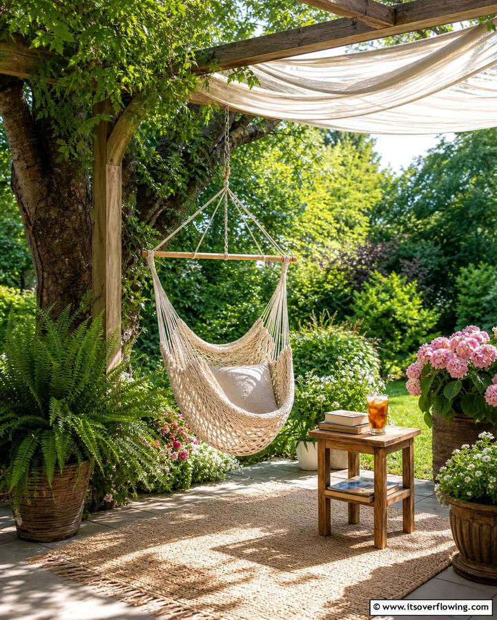 Outdoor Reading Nook - 25 Backyard Entertainment Ideas for Fun Gatherings