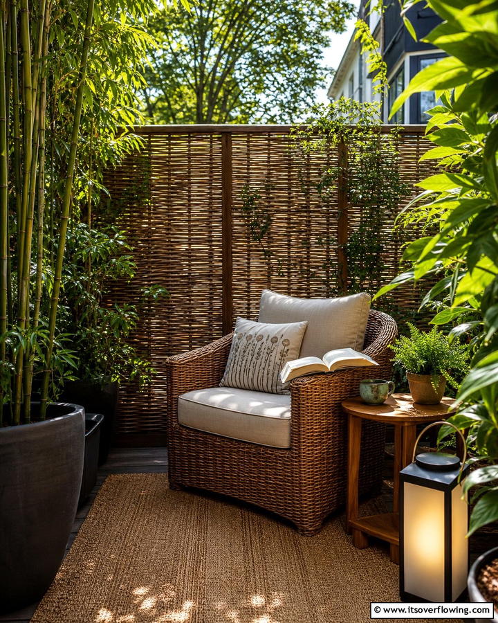 Outdoor Reading Spot - 20 Creative Corner Patio Ideas for Small Outdoor Spaces