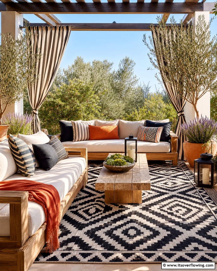 Outdoor Rugs and Textiles - 21 Outdoor Decor Ideas to Refresh Your Patio or Garden