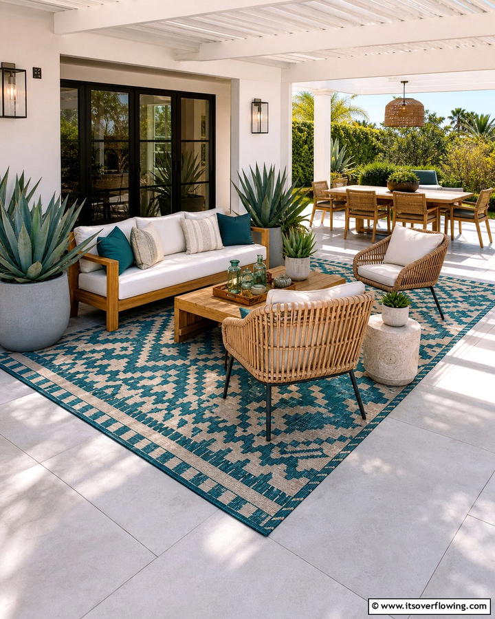 Outdoor Rugs for Definition - 25 California Room Design Ideas for Indoor-Outdoor Living