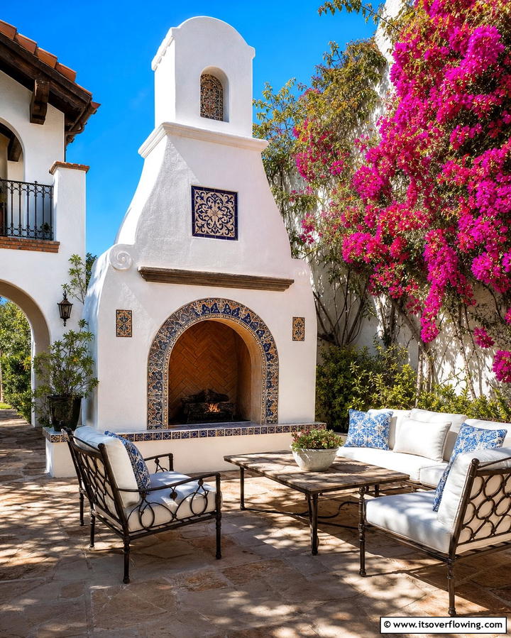 Outdoor Spanish Fireplace - 25 Spanish Style Fireplace Ideas for Cozy Living Spaces