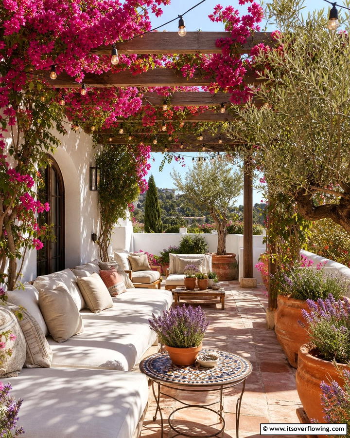 Outdoor Terraces and Patios - 30 Mediterranean Interior Design Ideas for Warm Homes