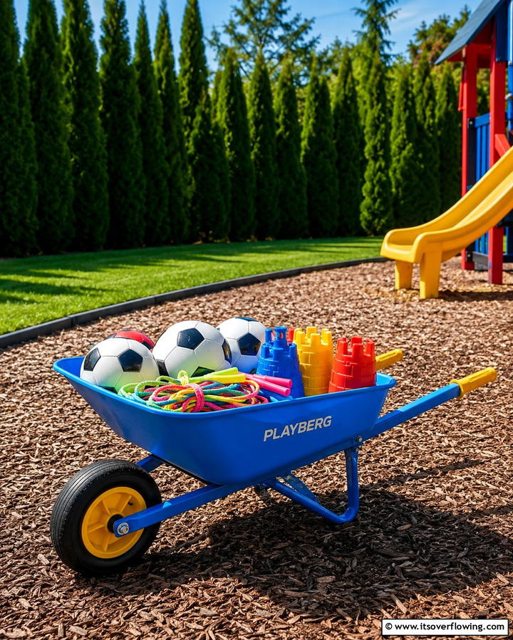 Outdoor Toy Storage - 25 Old Wheelbarrow Ideas for Unique and Creative Garden Decor