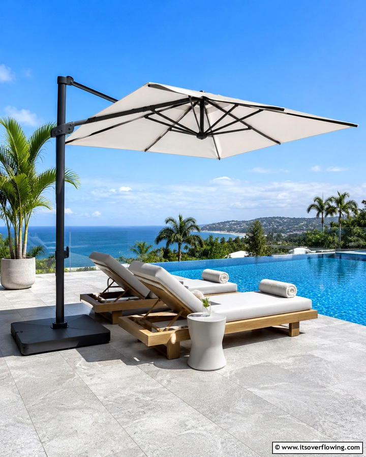 Outdoor Umbrella with Stand - 30 Creative Shade Ideas for Stylish Outdoor Comfort