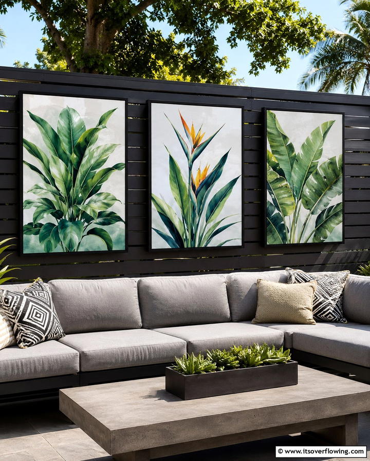 Outdoor Wall Art Frames - 25 Fence Art Ideas to Add Personality to Your Yard