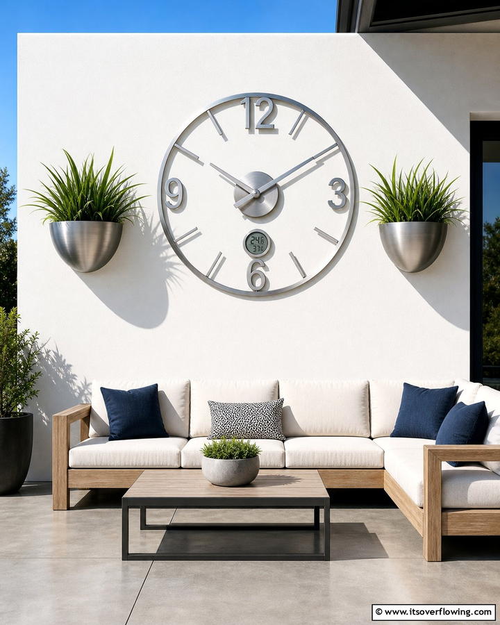 Outdoor Wall Clocks - 20 Outdoor Wall Decor Ideas to Transform Your Space