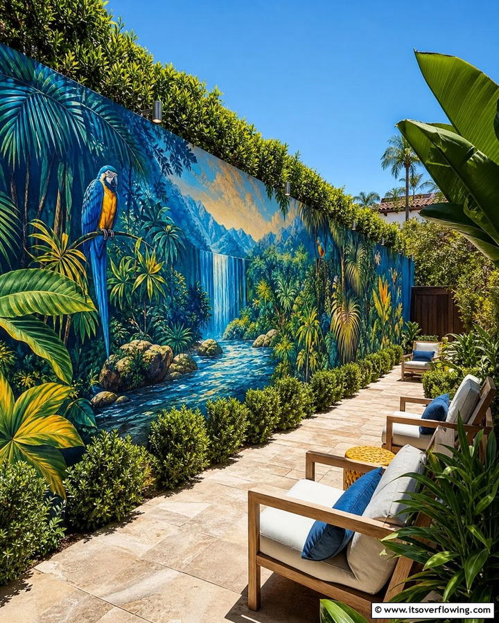 Outdoor Wall Murals - 20 Outdoor Wall Decor Ideas to Transform Your Space