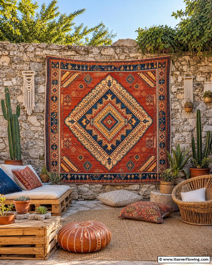 Outdoor Wall Tapestries - 20 Outdoor Wall Decor Ideas to Transform Your Space