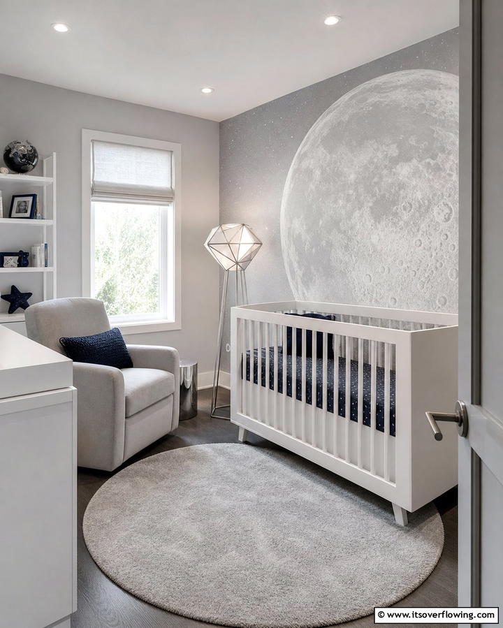 Outer Space Minimalist Nursery - 25 Whimsical Nursery Ideas for a Magical Space