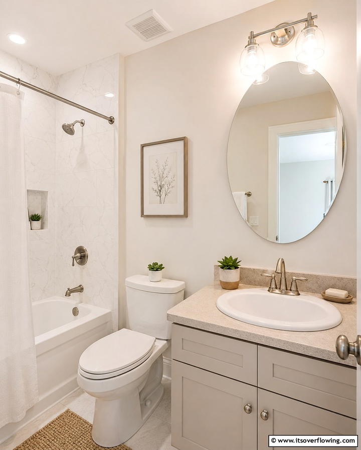 Oval Sinks for a Soft Touch - 20 Small Bathroom Sink Ideas for a Functional and Stylish Space