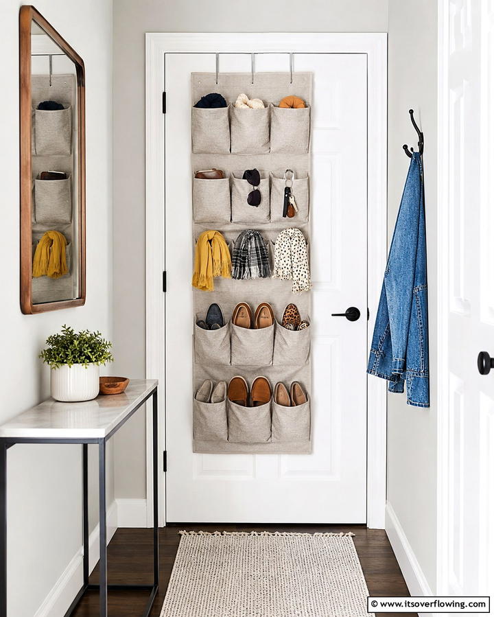 Over the Door Organizers - 25 Entryway Storage Ideas for Organized Homes