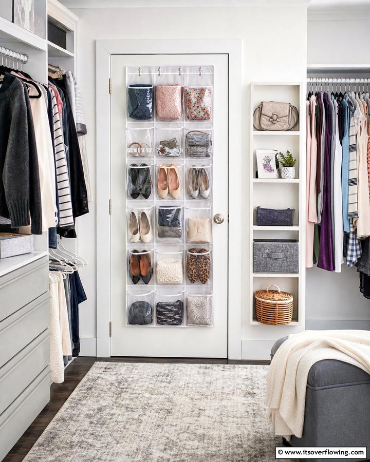 Over the Door Organizers - 21 Smart Clothes Storage Ideas to Declutter Your Home