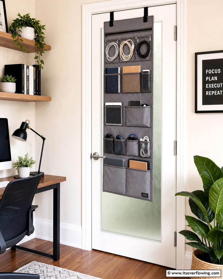 Over the Door Organizers - 25 Office Storage Ideas to Keep Your Workspace Organized and Clutter-free