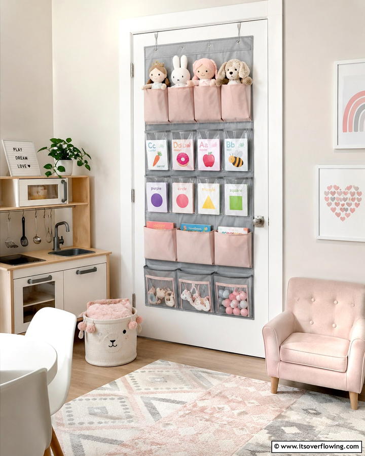 Over the Door Organizers - 25 Playroom Storage Ideas to Keep Your Kids’ Space Organized