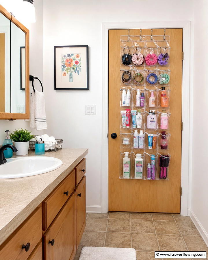 Over the Door Organizers - 25 Teen Bathroom Ideas for a Stylish and Functional Space