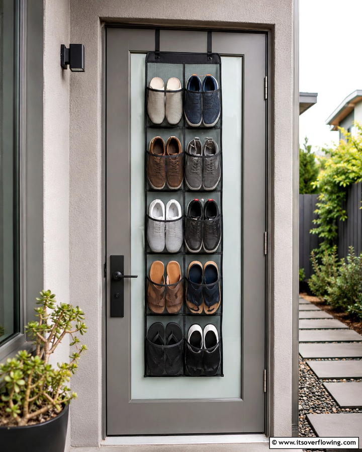 Over the Door Shoe Rack - 25 Outdoor Shoe Storage Ideas for Organized Spaces