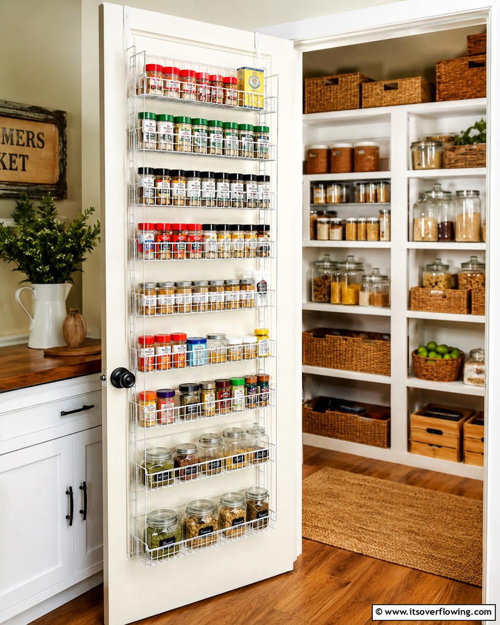 Over the Door Spice Rack - 25 Spice Rack Ideas to Organize Your Kitchen