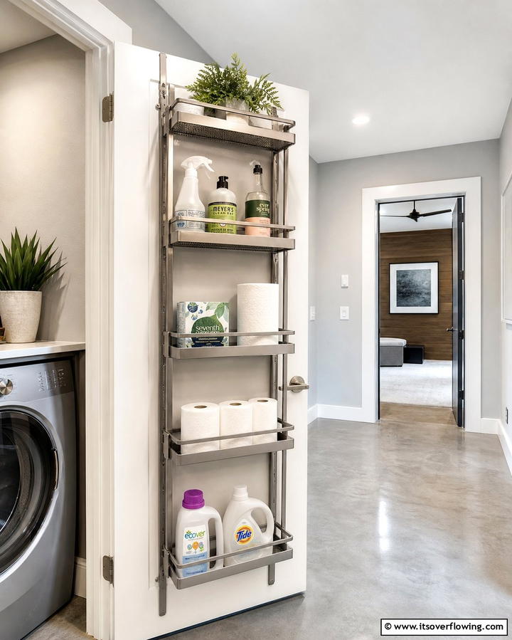 Over the Door Storage Racks - 25 Hallway Storage Ideas to Maximize Space