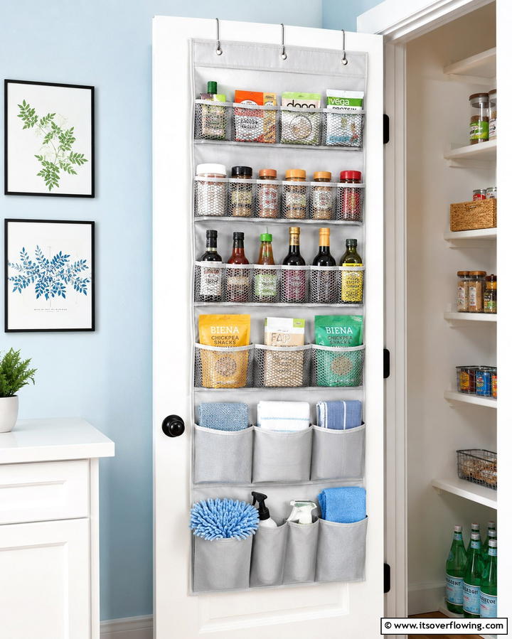 Over the Door Storage Solutions - 25 Small Pantry Ideas to Maximize Your Storage Space