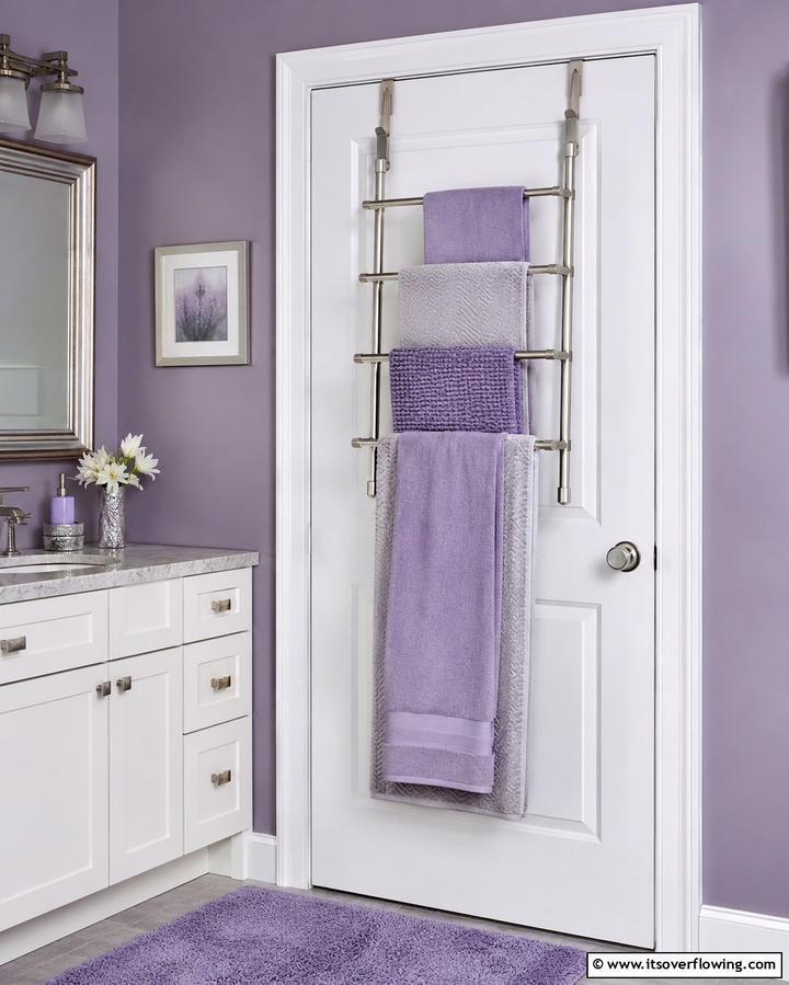 Over the Door Towel RackExact - 25 Towel Display Ideas to Organize Your Bathroom
