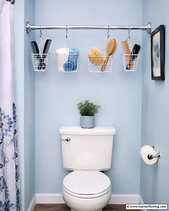 Over the Toilet Apothecary Cabinet - 25 Over Toilet Storage Ideas for Small Bathrooms
