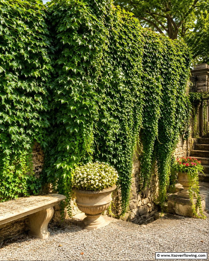Overgrown Ivy Walls - 25 Gothic Garden Ideas for a Dark and Mysterious Oasis