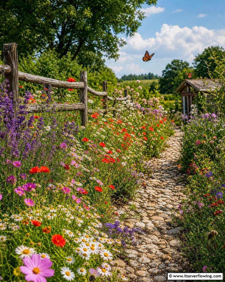 Overgrown Wildflowers - 25 Enchanting Boho Garden Ideas for Outdoor Bliss