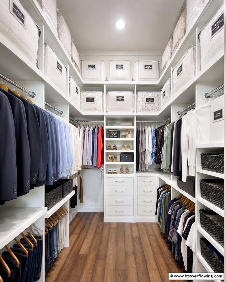 Overhead Shelving - 20 Comforter Storage Ideas to Maximize Space