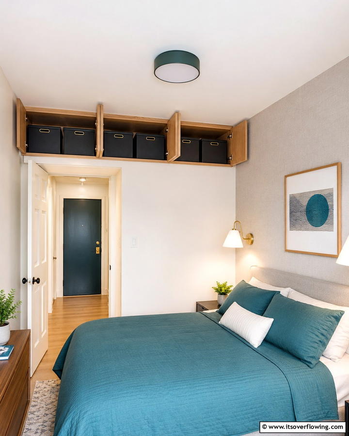 Overhead Storage - 25 Small Apartment Storage Ideas to Maximize Space