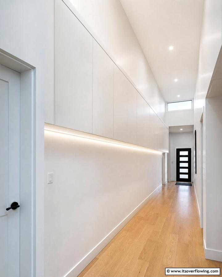 Overhead Storage Cabinets - 25 Hallway Storage Ideas to Maximize Space