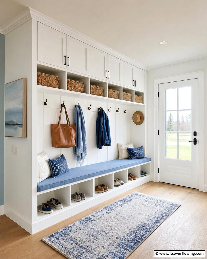 Overhead Storage Units - 25 Boot Room Ideas for Organized Entryways