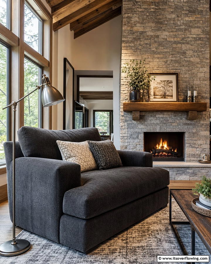 Oversized Armchairs - 25 Man Cave Seating Ideas for Ultimate Comfort