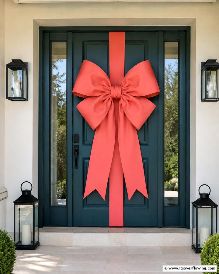 Oversized Bows - 25 Summer Front Door Decor Ideas to Welcome the Season