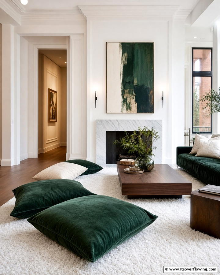 Oversized Floor Pillows - 25 Floor Seating Ideas for a Relaxing Living Space