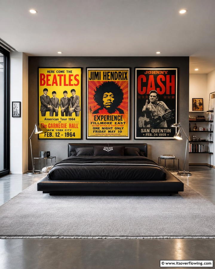 Oversized Posters of Pop Icons - 30 1980s Bedroom Decor Ideas for a Retro-Inspired Space