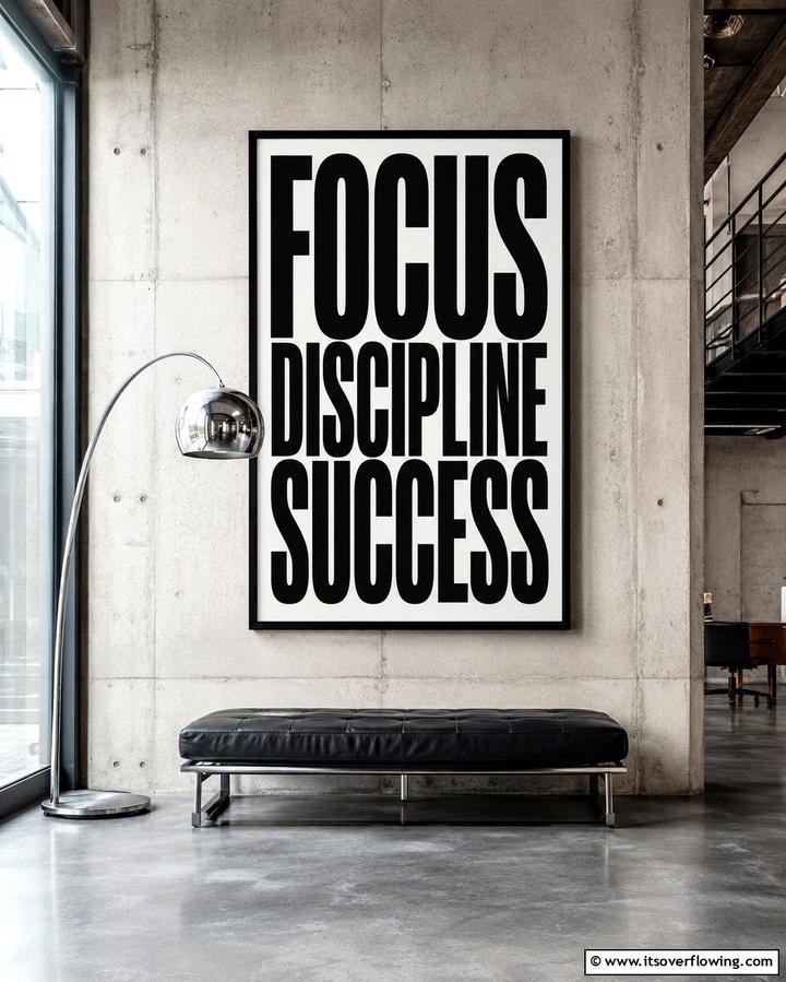 Oversized Typography - 25 Large Wall Decor Ideas to Make a Bold Statement