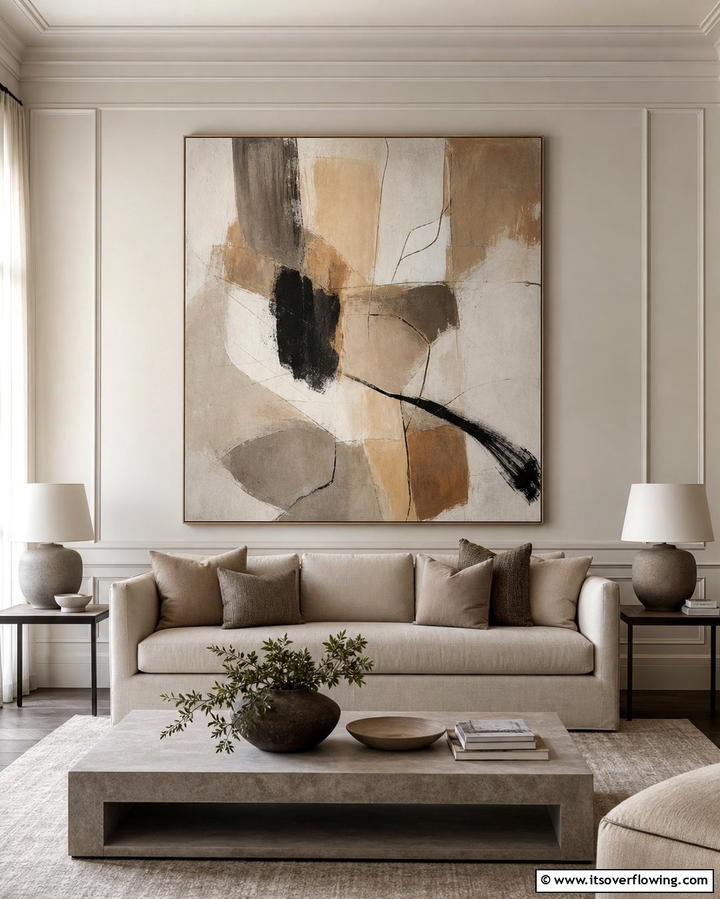 Oversized Wall Art - 25 Nancy Meyers Interior Design Ideas- Timeless & Elegant