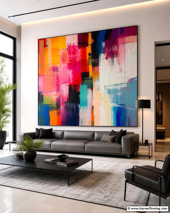 Oversized Wall Art - 25 Formal Living Room Ideas for Elegant Gatherings