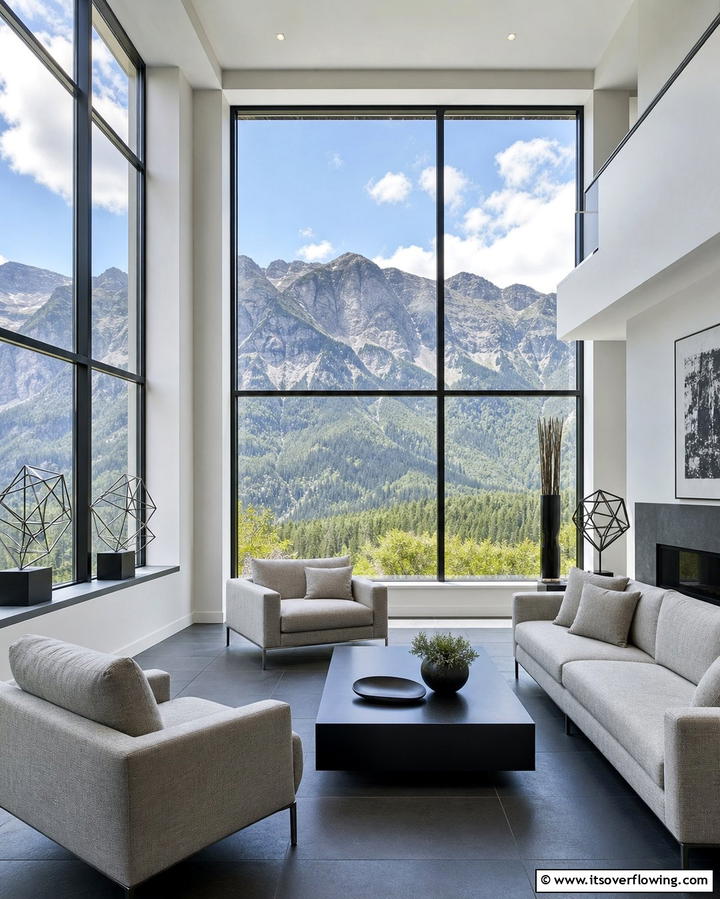 Oversized Windows for Natural Light - 25 Large Living Room Ideas for Spacious Comfort