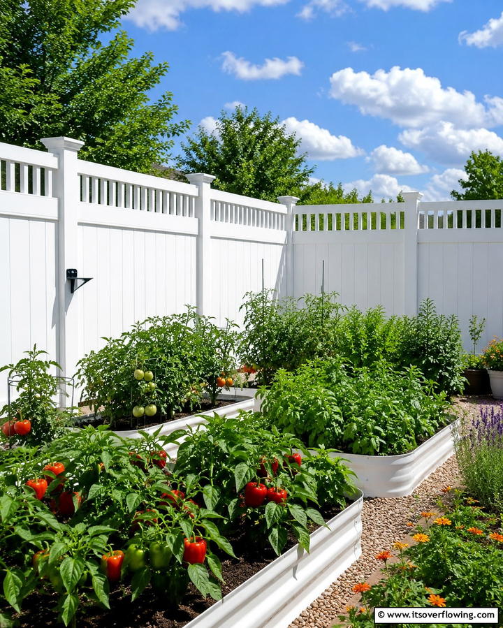 PVC Garden Fence - 20 Practical Vegetable Garden Fence Ideas for Your Yard