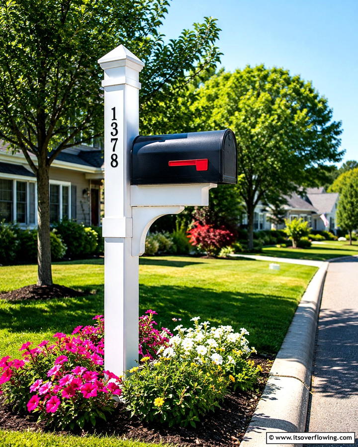 PVC Mailbox Post - 25 Unique Mailbox Post Ideas to Boost Curb Appeal
