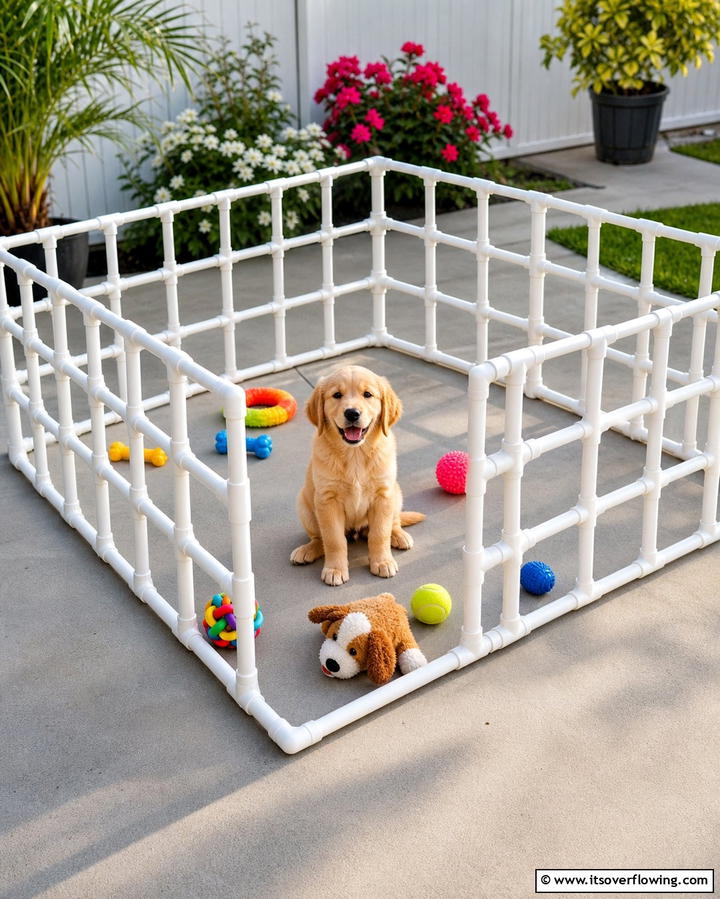 PVC Pipe Fence - 25 Temporary Fence Ideas for Versatile Outdoor Spaces