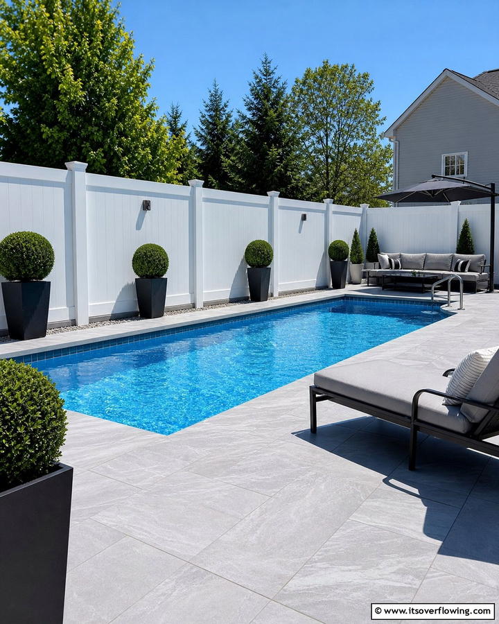 PVC Pool Fence - 20 Stylish Pool Fence Ideas for Safety and Aesthetics