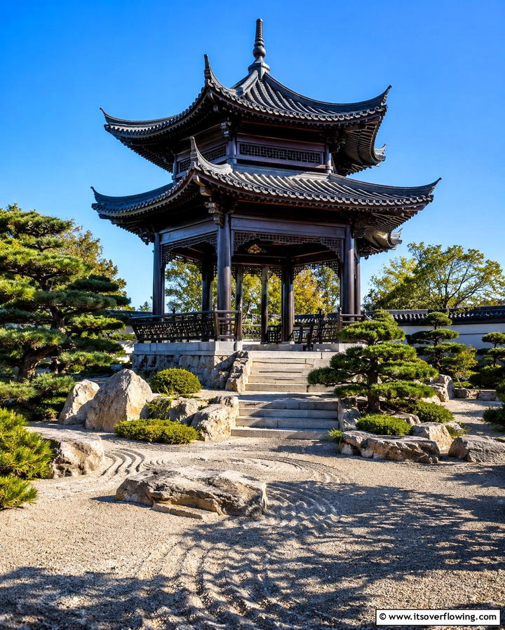 Pagoda Style Structures - 30 Asian-Inspired Landscaping Ideas for Serene Gardens