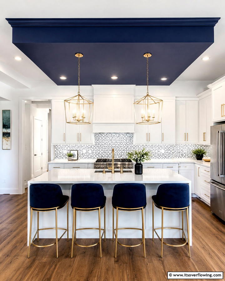 Paint Soffits with Bold Colors - 20 Kitchen Soffit Ideas for a Polished Look