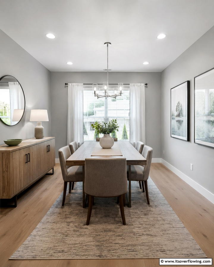 Paint the Ceiling a Light Color - 25 Small Dining Room Ideas for Compact Spaces