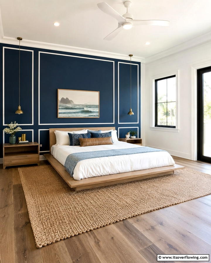 Painted Accent WallOne - 25 No Headboard Ideas for a Modern and Minimalist Bedroom