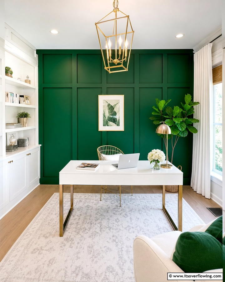 Painted Board and Batten in Bold Colors - 25 Board and Batten Wall Ideas to Elevate Your Home’s Interior