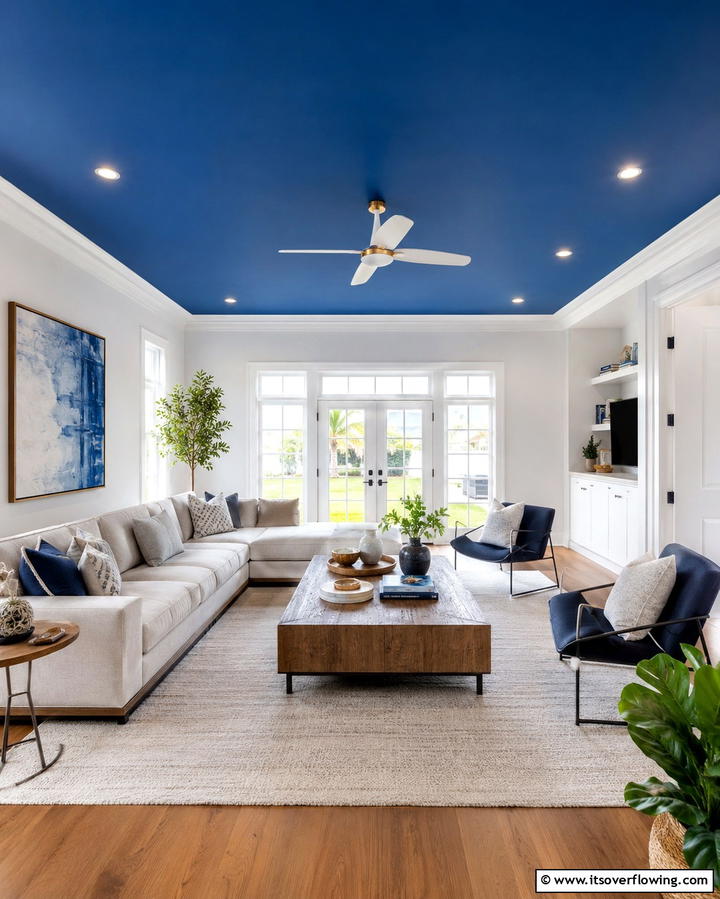 Painted Ceiling for a Fresh Look - 25 Affordable Cheap Ceiling Ideas for Your Home