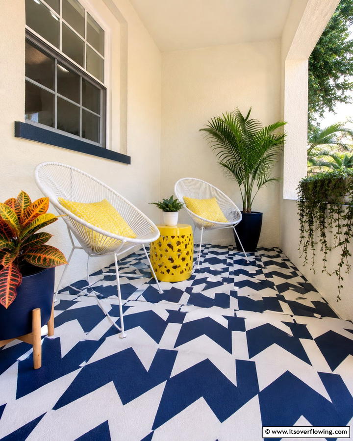 Painted Concrete - 25 Porch Flooring Options for Stylish Outdoor Spaces